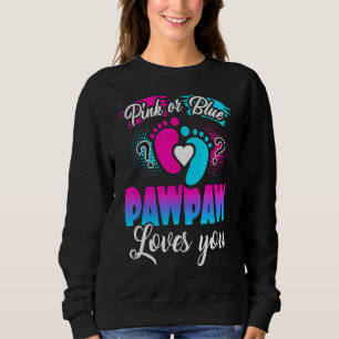 Rosa eller Blue Pawpaw Kärlek du Gender Visa Baby T Shirt