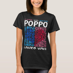 Rosa eller Blue Poppo Kärlek du Gender Visa Baby S T Shirt