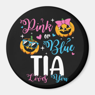 Rosa eller Blue Tia Kärlek du pumpar Baby Circle Magnet