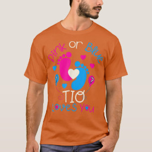 Rosa eller Blue Tio Kärlek You Baby Gender Reveal T Shirt
