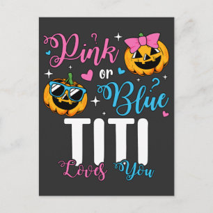 Rosa eller Blue Titi Kärlek du pumpkin Baby Vykort