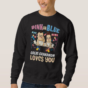 Rosa eller Blue Underbar Grandmamma Kärlek You Bes Lång Ärmad Tröja
