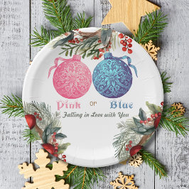 Rosa eller Blue Winter Gender Reveal Party