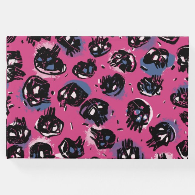 Rosa emo scull Crafts & Party Supplies Party Gästböcker (Framsida)