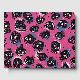 Rosa emo scull Crafts & Party Supplies Party Gästböcker