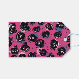 Rosa emo scull Office & School Promotional Presentetikett