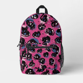 Rosa emo scull-tillbehör Bagageräckar Baksidor