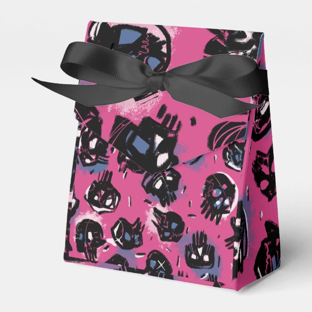 Rosa emo-skrullsfartyg och Party-paket Presentaskar (Framsidan Sidan)