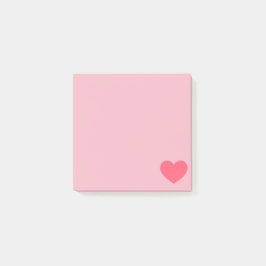 Rosa Emoji Heart Post-it Block