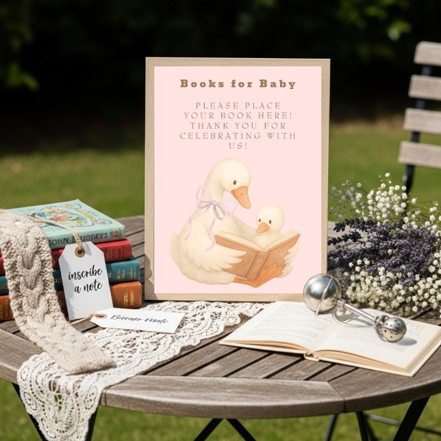 Rosa En Dum Galunge Bok för Bebis Teckenkommunikat Inbjudningar (Pink A Silly Goose Books for Baby Sign)