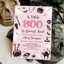 Rosa En liten Boo Halloween Baby Shower