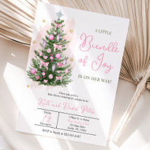 Rosa En Liten Knippe Av Glädje Jul Bebis Shower