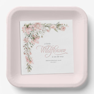 Rosa en liten vilda blomma, temat Elegant flicka Pappersservett