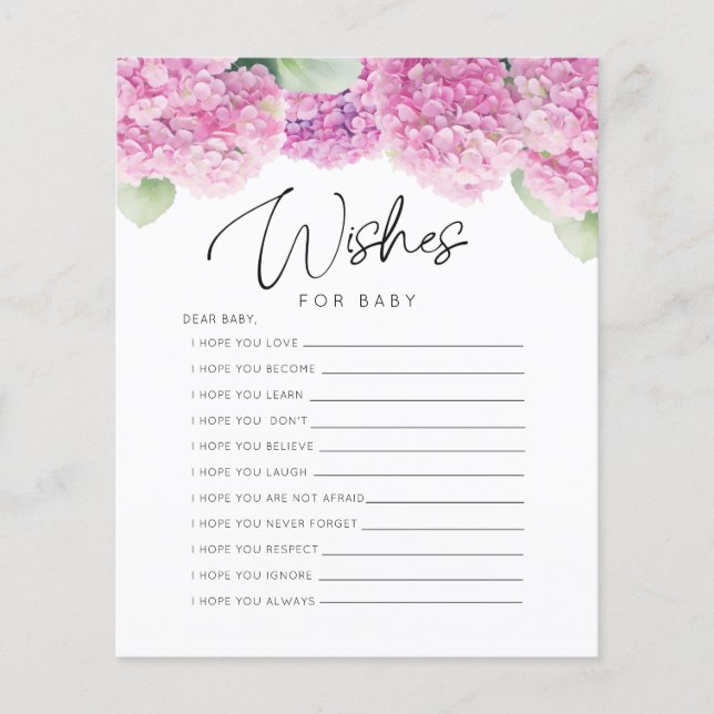  Rosa en Önskemål Baby Shower Games (Framsida)