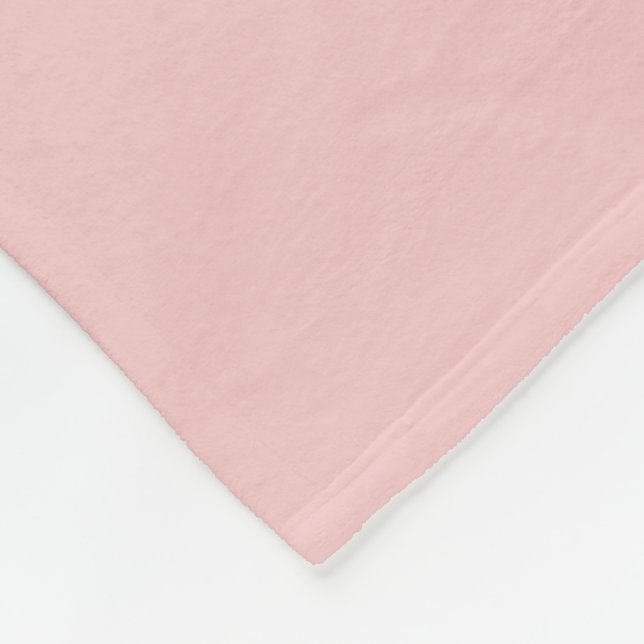 Rosa enfärgad solid färg fleecefilt (Hörn)