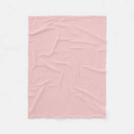 Rosa enfärgad solid färg fleecefilt