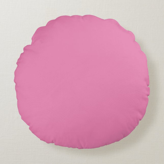 Rosa enfärgad solid kudde (Framsidan)