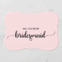  Rosa Enkel calligrafi Bridesmaid Frieri
