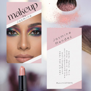 Rosa Enkel Elegant Foto Makeup Artist  Visitkort