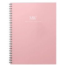 Rosa Enkel Elegant Modernt Monogram
