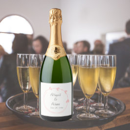 Rosa Enkel hjärtklappning Bröllop