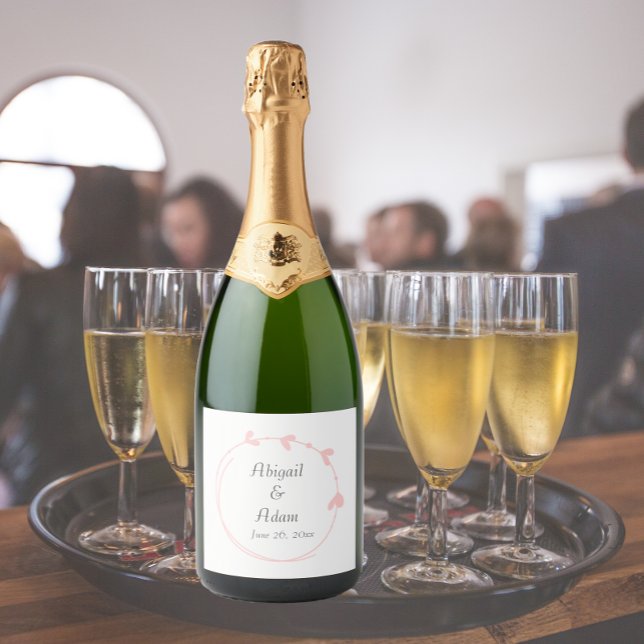  Rosa Enkel hjärtklappning Bröllop (In Situ Wedding)