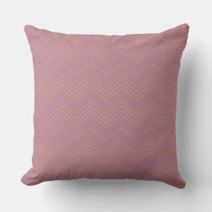 Rosa, enkel, modern, coola, trendig zigzag mönster kudde