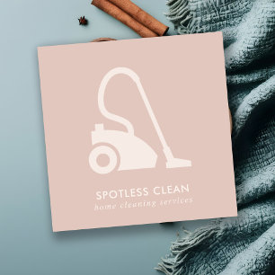 ROSA ENKEL VACUUM CLEANER STÄDNING TJÄNST FYRKANTIGT VISITKORT