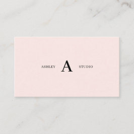 Rosa Enkla Minimalistiska Professionella Affärskor Visitkort