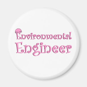 Rosa Environmental Ingenjör Magnet