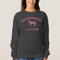 Rosa Equestrian College Stil Sweater Horse Sport