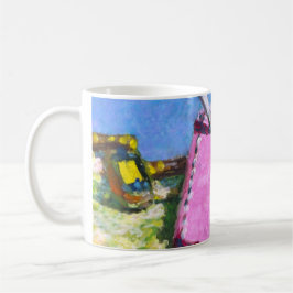 Rosa Etikett Kaffemugg