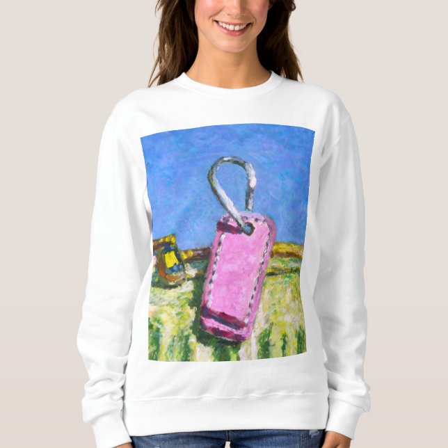 Rosa Etikett T Shirt (Framsida)