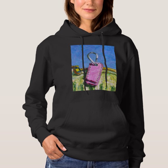 Rosa Etikett T Shirt (Framsida)