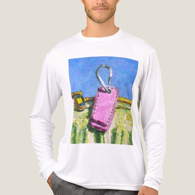 Rosa Etikett T Shirt (Framsida)