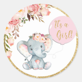 Rosa Etiketter för favoritetiketter för elefant-ba