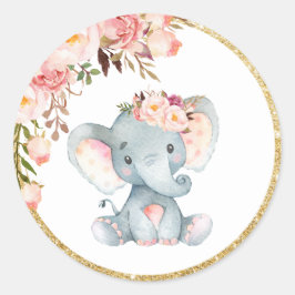 Rosa Etiketter för favoritetiketter för elefant-ba