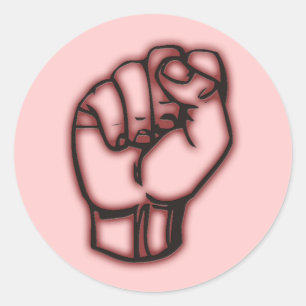 Rosa-etiketter Runt Klistermärke