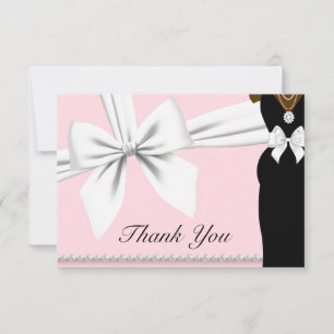 Rosa etniskt prinsessan baby shower tackkort tack kort