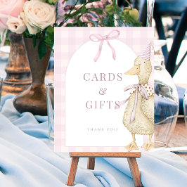 Rosa Ett Fånig Goose Cards and Gifts Sign Poster