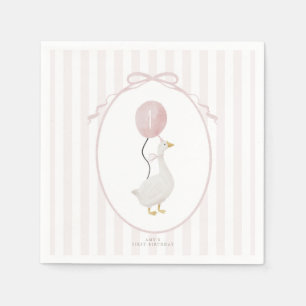 Rosa Ett Fånig Goose Napkins Pappersservett