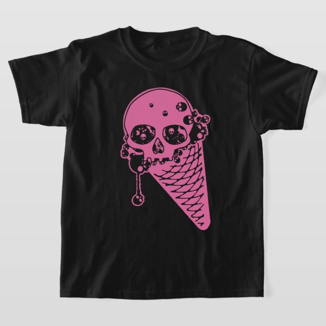 Rosa Evil Ice Cream Cone T-Shirt (Laydown)