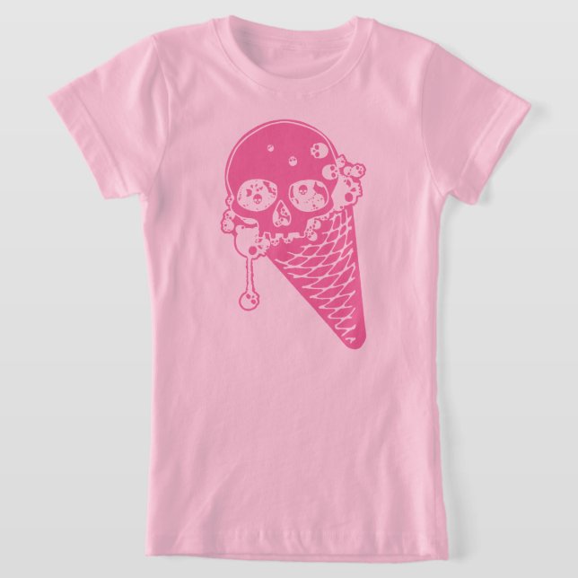 Rosa Evil Ice Cream Cone T-Shirt (Laydown)