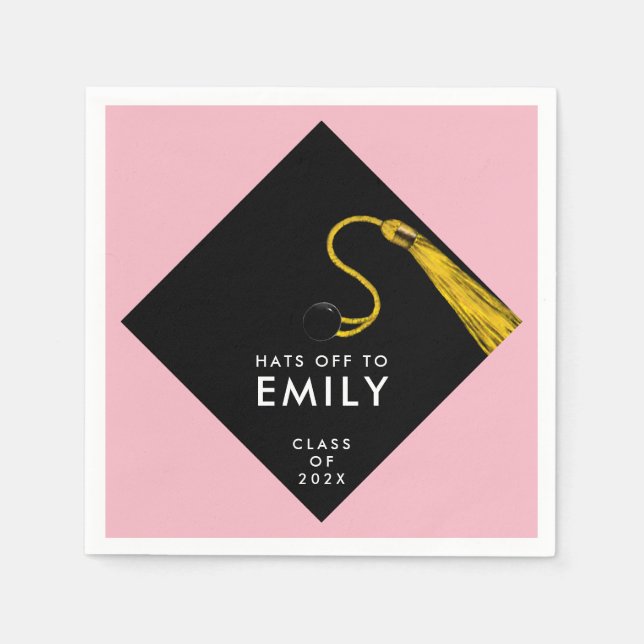 Rosa Examen 2026 Pappersservett (Framsidan)