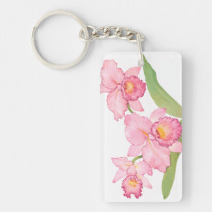 Rosa Exotic Watercolor Flowers