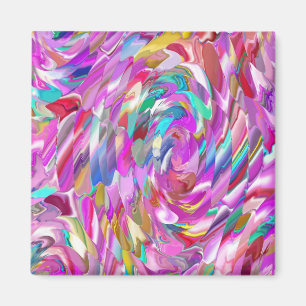 Rosa exponeringsglas magnet