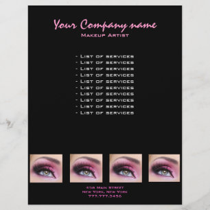 Rosa Eyeshadow Lash eyemakeup artist flygare Reklamblad