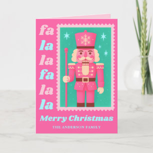 Rosa Fa La Nutcracker jul Postage Frimärke Helgkort