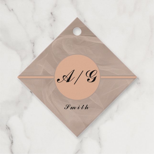 Rosa Fabric Textured Print - valfritt färg Gåvor Etiketter (Framsida)