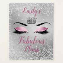  Rosa Fabulous Glitter Öga